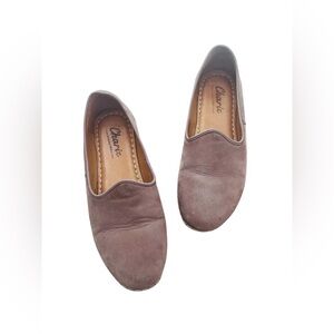 Charix Women's Brown Slip On Shoes Leather Size 38 or 8 US